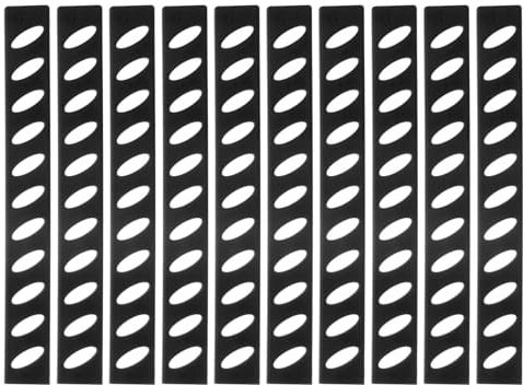 sourcing map 10Pcs Blade Edge Guards Knife Protector, 165x20x4.3mm Plastic Blade Edge Cover Sleeves Universal Knife Covers Sheath for Kitchen, Black