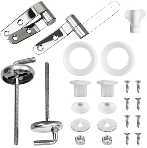 Toilet Seat Fittings, Toilet Seat Hinges, Toilets Fixings, Quick Release Toilets Fixings, Replacement Universal Toilets Seats Top Fittings for Most Seats