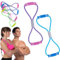 Saludea Resistance Band with Handles, Figure 8 Arm Exercise Bands, Saludea Resistance Bands for Working Out, Strength Training, Stretching, Flexibility, Exercise Elastic Rope for Home, Gym (2pcs-b)
