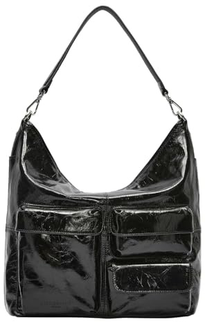 LIEBESKIND BERLIN LK 204 Archive Lack Distressed Hobo M Black