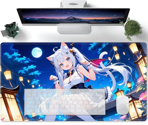 Fille sexy d'anime Naked Girls Grand tapis de souris XXL 800x300 Grand Tapis de Souris Gamer avec Surface en Caoutchouc antidérapant résistant à l'eau pour la Maison, Le Bureau, la Salle de Jeux