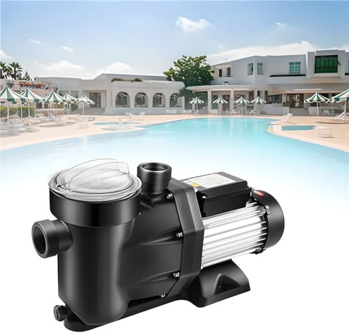 XoTiq Ground Pool Pump, Single Speed Pumps for Above Ground, Swimming Pool Pump with 1500W Powerful Copper Motor, 220V Self-Priming Pump, Apply to Water Circulation in Filtration System 1500W