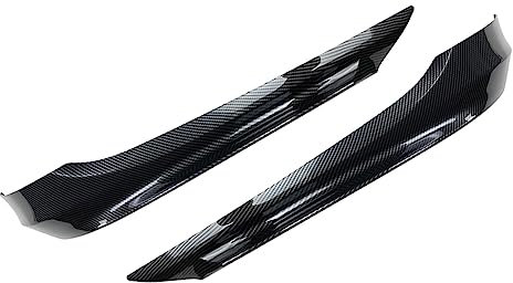 Bacar Faldones Laterales para Parachoques Delantero de Coche para Serie 3 E90 Sedán de 4 Puertas 2009-2012, Fibra de Carbono neg