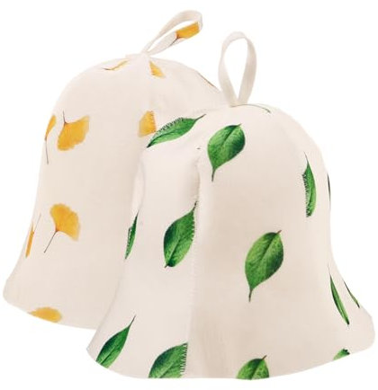 Beaupretty 2 Piezas Gorro de Sauna de Fieltro Absorbente Damas de Sombreros de Ducha con Único Sauna Spa y Ducha Cómodo y Resistente
