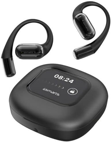 4smarts Open-Ear Bluetooth Kopfhörer SkyBuds AI Screen,schwarz