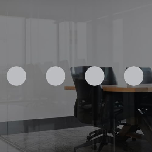 Glass Window Saftey Stickers Dots Manifestations (Frosted Grey)