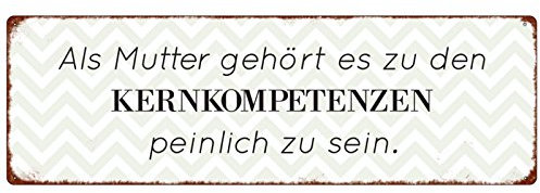 METALLSCHILD Blechschild ALS Mutter GEHÖRT ES Mutter Spruch Lustig Türschild