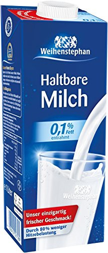 Weihenstephan H-Milch, 0,1% Fett, 1 l