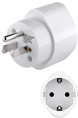 Goobay 45355 Netzadapter - Schutzkontaktbuchse (Typ F, CEE 7/4) > US/Japan-Buchse (Typ B, NEMA 5-15, 3-polig)