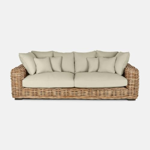 Loberon Sofa Rimini, braun/beige