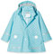 Playshoes Regenjacke Unisex Kinder Wind- und wasserdicht Regenmantel Regenbekleidung, türkis Punkte, 98