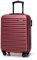 WITTCHEN Reisekoffer Handgepäck Kabinengepäck Rollkoffer Kabinenkoffer Kleiner Koffer Trolley Hartschale aus ABS mit 4 Spinner-Rollen Zahlenschloss Teleskopgriff Groove Line Größe S kastanienbraun