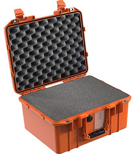 Peli Air Case 1507 orange, mit Rasterschaumstoff, Werkzeugkoffer, Schutzkoffer, wasserdicht, staubdicht, IP67