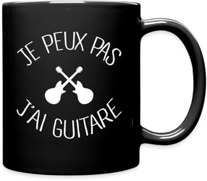 Spreadshirt Je Peux Pas J'ai Guitare Tasse Mug, taille unique, noir