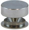 TIMco Schraubkappen 18 mm - massives Messing - satiniertes Chrom - (Beutel 4) - TSC18SCP