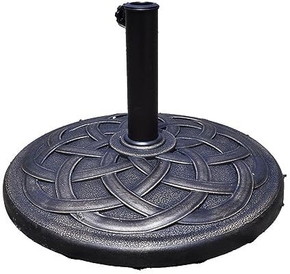 COSTWAY Sonnenschirmständer Marktschirmständer Sonnenschirmfuß Balkonschirmständer Sonnenschirm Ständer rund bronzen (Modell 1)