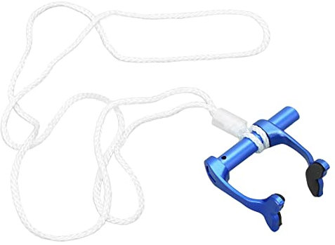 Clip Nasal para Natación, Tapones Nasales para Apnea con Correa Antipérdida para Principiantes de Buceo, Entrenamiento de Emergencia(Azul)