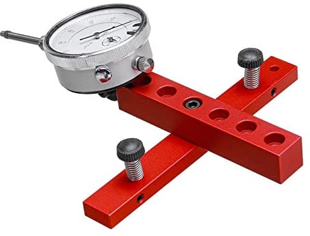 Adjustable Anodized Aluminum Journal Indicator Gauge for Table Saw, Alignment System Calibration