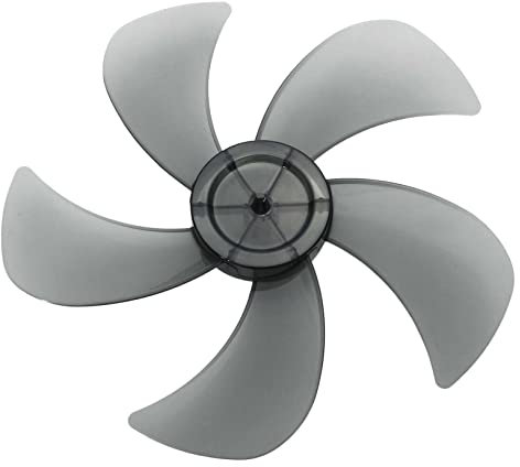 Freebily Universal Plastic 5/7 Leaves Silent Fan Blade with Nut Replacements for 14/16 Inch Household Fans Standing Fans Table Fans Type C Black 14 Inch