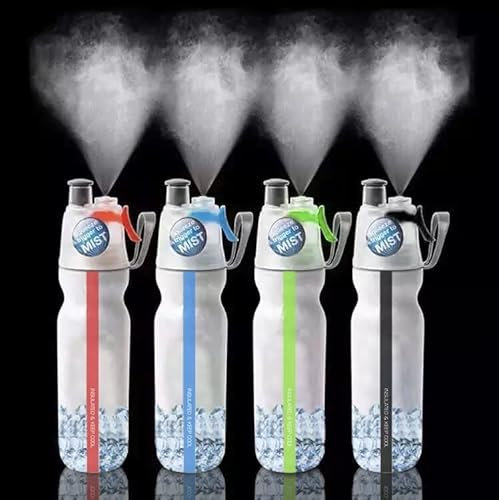 NS Lightweight portable insulated drinking 500mls water bottle spray mist feature good for outdoor gym biking climbing cycling hydration keeps cool BPA free