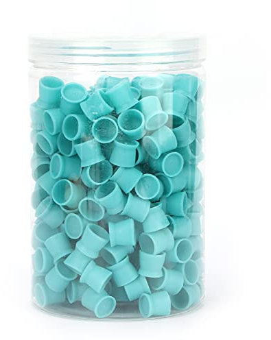 Tattoo Ink Caps, Einweg Tattoo Ink Cups Silikon Augenbrauen Lippen Augen Farbe Tattoo Pigment Cup Ink Caps zum Tätowieren 300St(4#)