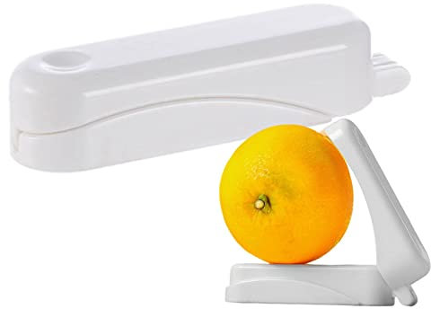 VENTDOUCE Orangenschäler aus Metall | 2 Stück Orangenschalenentferner,Finger-Orangenschäler, Edelstahl-Obstschäler für die Küche, Kreis-Ringfinger-Design, Peeling-Artefakt