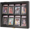 Grintus 8 Baseballkarten-Vitrine – abschließbare Sportkarten-Vitrine, Wandhalterung mit UV-Schutz, Acryltür für Baseball, Basketball, Fußball, Hockey, Sammelkartensammlung, klein