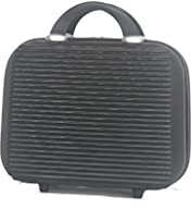 CELIMS - Valise 35 cm Trousse de Toilette Femme Voyage | Trousse de Toilette Homme Voyage | Vanity Rigide Voyage Léger avec Organiseur Interne | Trousse de Maquillage | Noir