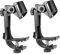 HUAOSN Clip de Micro de Batterie Antichoc 2 Pièces, Kit de Micro de Batterie Réglable Support de Microphone Support de Micro Pince de Microphone Universelle Kit de Microphone