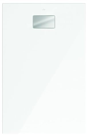 Receveur zero ressaut 140 x 90 x 4 VILLEROY ET BOCH Le Valence zero ressaut blanc céramique avec cache bonde