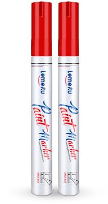 LEMEITU Pennarello a vernice rosso inchiostro