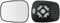 Calefactable Exterior Retrovisor Espejo Cristal para Renault Kangoo 2001 2002 2003 2004 2005 2006 2007 2008, Cristal Espejo Retrovisor con Placa Trasera Coche Accesorios,Left