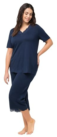 Ulla Popken Damen Pyjama