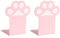 Katzenkrallen Buchstützen, 1 Paar, Aus Metall, für Schwere Bücher, Buchhalter, Dekorative Buchstützen für Regale, Bücherregal, Zuhause, Schreibtisch, Rosa