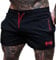 Muscle Alive Herren Sport Running 4 Elite Teilt Laufen Kurze Hose mit Futter Schnell Trocken Shorts Schwarz XL