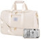 LOVEVOOK Travel Bags Gym Bag for Women, Waterproof Weekend Overnight Holdall Hospital Bags with Toiletry Bag, Shoe Compartment & Wet Pocket, Cabin Carry On Hand Luggage for Travel Sports, Beige