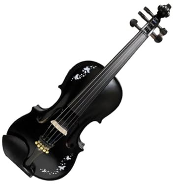 Geigen Dunkle Farbe Zeichnung 5 Saiten 4/4 Violine Akustische Violine E-Violine