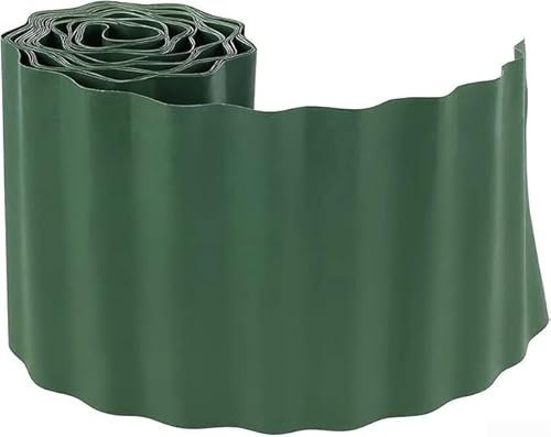 Yuanpgky Bordure de pelouse verte en plastique souple, améliore l'esthétique du jardin, design flexible et robuste (40 cm)