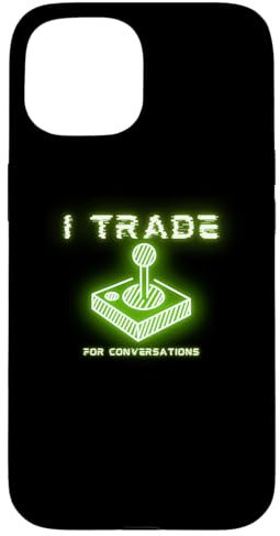 Carcasa para iPhone 15 Joystick Gamer Trade para amantes de las conversaciones