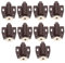 CRILSTYLEO 10st Magnetische Schranktür Haken Magnettafel Gestell Fangen Ultra Schlösser Verriegeln Fängt Planke Berühren Türverschluss Tür Helfer Schwerer Fang Brown Nylon