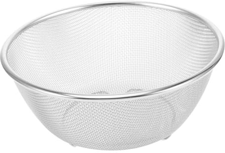Mobestech Colador de Fina Inoxidable Verduras y Escurridor Práctico de Arroz y Cocina
