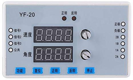 Klanata YF-20 DC Motor Speed Controller, 7-30 V Digital Display Stepper Motor Gouverneur, 0,1 ~ U / min-Steuermodul-Treiber für DIY-Projekte