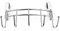 RUSTLER Grillhaken 22,5 x 14,5 cm aus Metall Silber für bis zu 5 Teile Halter für Ordnung am Holzkohlegrill, Gasgrill und Kugelgrill