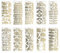 Ideen mit Herz Gravur-Sticker, transparent/gold, 10 Bogen à 10 x 23 cm | Goldene Aufkleber zum Basteln & Dekorieren | Geburtstag, Weihnachten, Rente & mehr (Gratulationen)