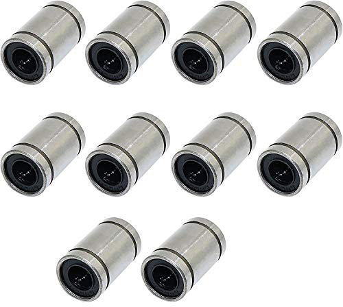 DollaTek 10pcs LM8UU 8x15x24mm Doppelseitengummidichtung Linearkugellager