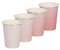 Ginger Ray Ombre Pink Paper Party Tassen, 8 Stück, Papier, Mix it Up