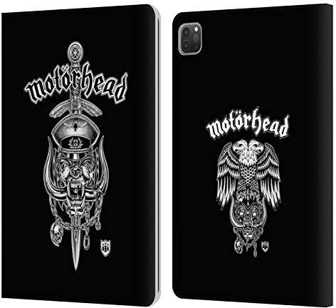 Head Case Designs Licenciado Oficialmente Motorhead Daga Hiro Gráficos Carcasa de Cuero Tipo Libro Compatible con Apple iPad Pro 11 2020/2021 / 2022