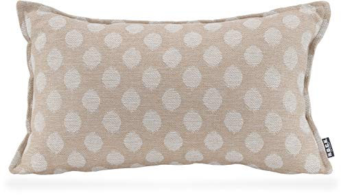 H.O.C.K. Banno dots Outdoor Kissen inkl. Füllung mit Biese Punkte 50x30cm Punkte Nanu (50x30cm, Beige)