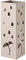 Baroni Home Porte Parapluie en Métal Carré en Style Moderne avec Sculpture, Porteparapluies avec Crochets et Bac d'égouttement Amovible, Gris Taupe, 49x15,5x15,5 cm