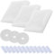 Mosquitera Ventana,Tela Mosquitera,Insectos de la Protección de la Ventana se Mosquitera Ventanas Puede Cortar,Anti Mosquito Malla Protector Kit, Blanco 3 Paquetes 150 cm x 200cm